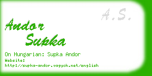 andor supka business card